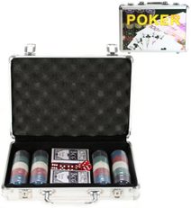 HRA Poker Deluxe 200 žetonů plechový kufřík *SPOLEČENSKÉ HRY*
