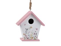 Dřevěná ptačí budka malovaná