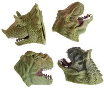 Loutka prstová zvířátko dinosaurus hlava na ruku 4 druhy