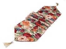 Běhoun / ubrus gobelín květy 33x175 cm