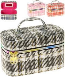 Kufřík dětský kosmetický vel. S se zrcátkem na zip 4 barvy