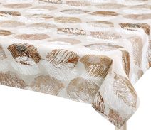 Ubrus EMA - 120x200 cm Listy béžová