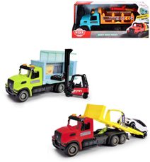 DICKIE Auto nákladní Volvo VDH 300 AF na setrvačník set s doplňky 3 druhy