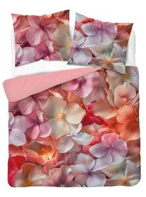 Francouzské povlečení 3D Květy hortenzie micro Polyester - mikrovlákno, 220/200, 2x70/80 cm