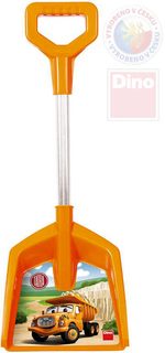 Baby lopata na písek TATRA oranžová 48cm T ručka plast