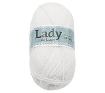 Příze LADY de Luxe Bílá 900 100g / 238 m