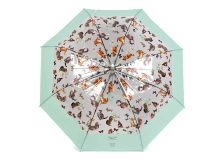 Dámský / dívčí průhledný vystřelovací deštník kočky