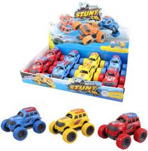 Auto terénní 19cm velká kola 360 obracecí na setrvačník 3 barvy plast