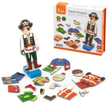 VIGA DŘEVO Magnetické oblékání Povolání 8 stylů *DŘEVĚNÉ HRAČKY*