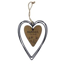 Srdce k zavěšení K4705 - 9.50×1×19 cm