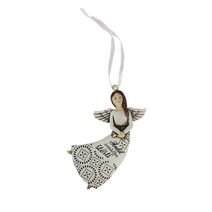 Anděl k zavěšení X3593 - 6 x 0,8 x 11 cm