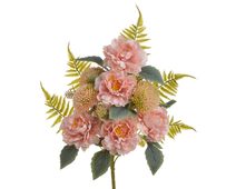 Kytice mix s velkými květy - růžová