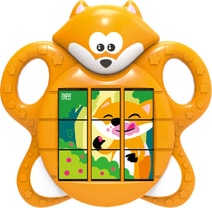 Baby skládačka liška přesouvací puzzle 3v1 na baterie Zvuk pro miminko