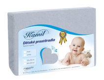 Dětské jersey prostěradlo Šedá 042