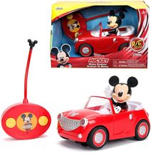 JADA RC Auto Roadster s myšákem Mickey Mouse na vysílačku 2,4GHz na baterie