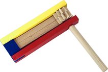 DŘEVO Řehtačka Babu barevná *DŘEVĚNÉ HRAČKY*