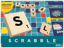 MATTEL HRA Scrabble dřevěná edice CZ *SPOLEČENSKÉ HRY*
