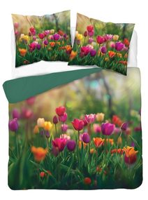 Francouzské povlečení 3D Tulipány micro Polyester - mikrovlákno, 220/200, 2x70/80 cm