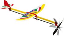 Libella II letadlo házecí model kluzák vrtule na gumku v krabičce