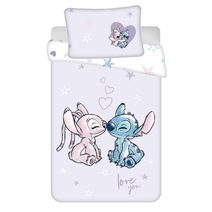 Povlečení do postýlky Lilo and Stitch Purple baby 100x135, 40x60 cm