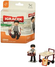 EFKO IGRÁČEK Číšník povolání set figurka s doplňky v krabičce