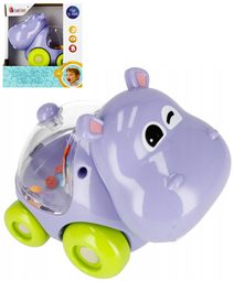 BAM BAM Baby Hroch na kolečkách chrastítko zvířátko pro miminko plast