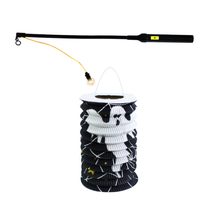 Lampion Halloween 15 cm se svítící hůlkou 40 cm