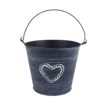 Květináč plechový K3897/3 - dia 17 x 15 cm