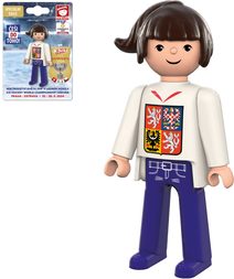 EFKO IGRÁČEK Fanynka Mistrovství světa v hokeji 2024 figurka bílý dres