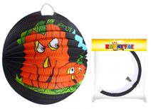 Lampion koule 25cm tmavý s dýní Halloween