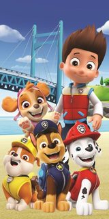 Osuška Paw Patrol PP457 Bridge Bavlna - Froté, 70/140 cm