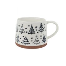 Vánoční porcelánový hrnek X8715-19 - 350ml; 380 g; D85xH76xBD99mm