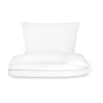 Saténové prodloužené povlečení LUXURY COLLECTION 140x220, 70x90cm bílé