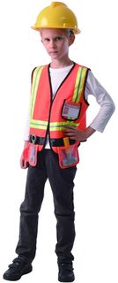 KARNEVAL Šaty Opravář vel. M (120-130cm) 5-9 let KOSTÝM