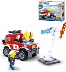 SLUBAN Fire Auto off-road s vodním dělem 192 dílků + 2 figurky STAVEBNICE