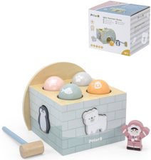 VIGA DŘEVO PolarB Vkládačka a zatloukačka baby 2v1 *DŘEVĚNÉ HRAČKY*