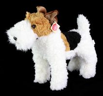 PLYŠ Pes foxteriér Dášenka 30cm stojící *PLYŠOVÉ HRAČKY*