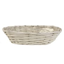 Květináč ovál bílý P0990/5 - 60 x 19 x 14 cm