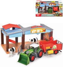 DICKIE Farma herní set s traktorem s přívěsem a doplňky na baterie Světlo Zvuk