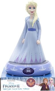 Noční stolní LED lampička 3D figurka Ledové Království Elsa Plast