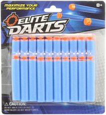 Náboje pěnové náhradní s přísavkou set 20ks modré na kartě