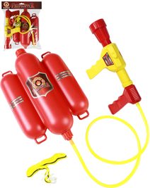 Hasičská dětská sada hasicí přístroj funkční vodní pistole stříká vodu