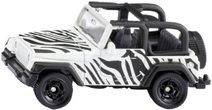 SIKU Auto Jeep Wrangler Safari černobílý kovový model 1546