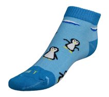 Ponožky nízké Tučňák - 35-38 modrá