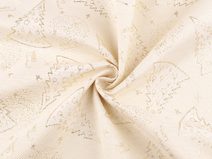 Vánoční jacquard s lurexem METRÁŽ