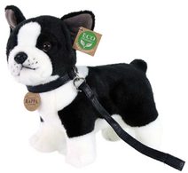 PLYŠ Pes francouzský buldoček 23cm s vodítkem Eco-Friendly