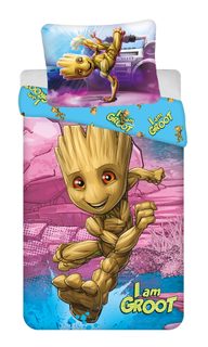 Povlečení Groot I am Groot 140x200, 70x90 cm