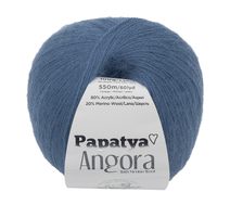Příze ANGORA MERINO Modrá 5680 100 g, 550 m