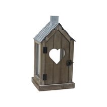 Dřevěná lucerna S7926/A - 19.5*13.5*31.5H
