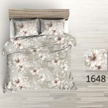 Povlečení krep Merga - hnědé 140x200+70x90 cm